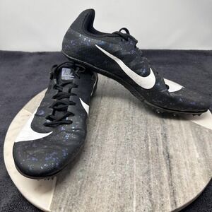 Nike Zoom Rival S Shoes Mens Size 9 Black White Track Sprint Spikes 907564-003